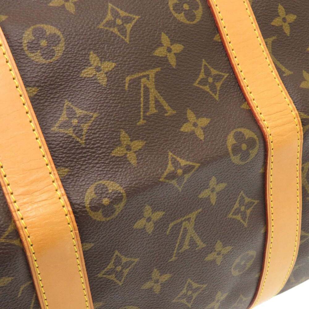 LOUIS VUITTON Brown Monogram Canvas Keepall 55 Boston Bag - Picture 9 of 10